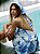 Vestido Floral Azul Curto com Lenço | Ayla - Imagem 6