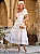 Vestido Midi Isadora Off-White e Azul Bordado | Isadora - Imagem 1
