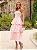 Vestido Midi Rosa Candy com Pedrarias | Celina - Imagem 1