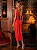 Vestido Midi Vermelhocom Laços | Antonina - Imagem 3