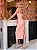 Vestido Midi Rosa com Recortes Laterais | Dominique - Imagem 3