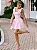 Vestido Lola Curto Rosa Candy com Pérolas - Imagem 1