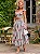 Conjunto Sailor Blossom Cropped e Saia Midi de Tricoline Bordada Navy Floral - Imagem 1
