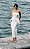 Conjunto Off White com Top Peplum em Paetê e Saia Midi | Alessia - Imagem 3