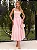 Vestido Midi Rosa Candy em Jacquard Floral Maëlle - Imagem 1