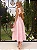 Vestido Midi Rosa Candy em Jacquard Floral Maëlle - Imagem 3