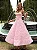 Vestido Midi Rosa Candy com Flores 3D | Delphine - Imagem 3