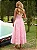 Vestido Midi Rosa Candy com Flores 3D | Delphine - Imagem 4