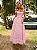 Vestido Midi Rosa Candy com Flores 3D | Delphine - Imagem 1
