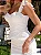 Conjunto Midi Off-White com Renda Chantilly | Solène - Imagem 2