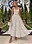 Vestido Midi Off-White em Tule com Flores 3D | Aurelie - Imagem 1