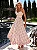 Vestido Midi Floral em Crepe Alfaiataria com Bordados | Florence - Imagem 1