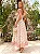 Vestido Midi Floral Bege com Renda Chantilly | Elisabetta - Imagem 3