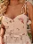 Vestido Midi Floral Bege com Cinto e Laço | Isabelle - Imagem 2