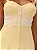 Vestido Midi Amarelo Manteiga em Linho com Renda Chantilly | Aurora - Imagem 2