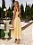 Vestido Midi Amarelo Manteiga em Linho com Renda Chantilly | Aurora - Imagem 3
