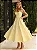 Vestido Belladonna Midi Amarelo em Renda Bordada com Paetês - Imagem 1