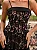 Vestido Midi Preto de Renda Floral com Corset | Celeste - Imagem 2