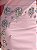 Vestido Midi Rosa Candy com Capa e Pedrarias | Odette - Imagem 2
