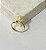 Anel de pérola em ouro amarelo 18k com diamantes black. - Imagem 1
