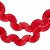 Vermelho Cereja - Guirlanda Leque - Imagem 2