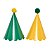 Verde e Amarelo Copa - Chapeuzinho Pompom (5 und) - Imagem 2