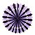 Lilas e Preto Listra - Leque - Imagem 1