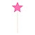Rosa Pink - Topo De Bolo Estrela - Imagem 1