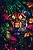 Tigre no Fundo Floral Tropical - Imagem 2