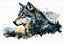 Lobo em Aquarela - Imagem 2