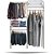 Closet Arara Aramado Trilho Parede Super Resistente Moderno 1,30 - Imagem 1