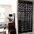 Painel Biombo Vazado 80cm Preto - Com trilho e deslizamento no sistema carrossel - Imagem 5