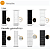 Painel Biombo Estampado Preto - Com Suporte De Parede - Imagem 5