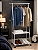 ARARA PARA ROUPAS COM RODIZIO E PRATELEIRAS - Imagem 9