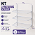 Kit 3 Prateleiras 90x30 + 2 Trilhos de 1m - Imagem 6