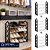 Kit 3 UND - Sapateira Compacta 24 Pares ABS Preta Cromada - Imagem 1