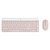 Kit Teclado e Mouse Logitech MK470 Rosa Sem Fio - Imagem 1