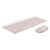 Kit Teclado e Mouse Logitech MK470 Rosa Sem Fio - Imagem 2