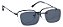 Armação Óculos De Grau Masculino Clipon Metal Fio Nylon Polarizado Uv400 Preto Tx 9142 - Imagem 1
