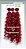 Cabelo orgânico Bundles bom cor Rose Red - Imagem 1
