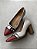 SCARPIN COURO 1131609 OFF WHITE/VERMELHO/MARINHO - Imagem 2