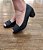 PEEP TOE 644123 PRETO / PRETO TEXTURIZADO - Imagem 1