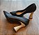 SCARPIN 947002  PRETO / SALTO TAÇA DOURADO - Imagem 6
