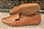 LOAFER EM  COURO 79999 CARAMELO / DETALHE RECORTES - Imagem 6
