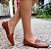 LOAFER EM  COURO 79999 CARAMELO / DETALHE RECORTES - Imagem 3