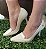 SCARPIN SALTO TAÇA 482003 
OFF WHITE / OFF WHITE VERNIZ - Imagem 3