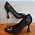 SCARPIN SALTO TAÇA 519003 PRETO / FIVELA DOURADO - Imagem 4