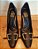 SCARPIN SALTO TAÇA 519003 PRETO / FIVELA DOURADO - Imagem 3