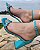 SANDÁLIA 422321 AZUL TURQUESA / TRANÇA AZUL / BRANCO / AZUL - Imagem 2