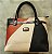 BOLSA DUAS ALÇAS DE MÃO / E DE OMBRO B016  BEGE / PRETO / MARROM - Imagem 2